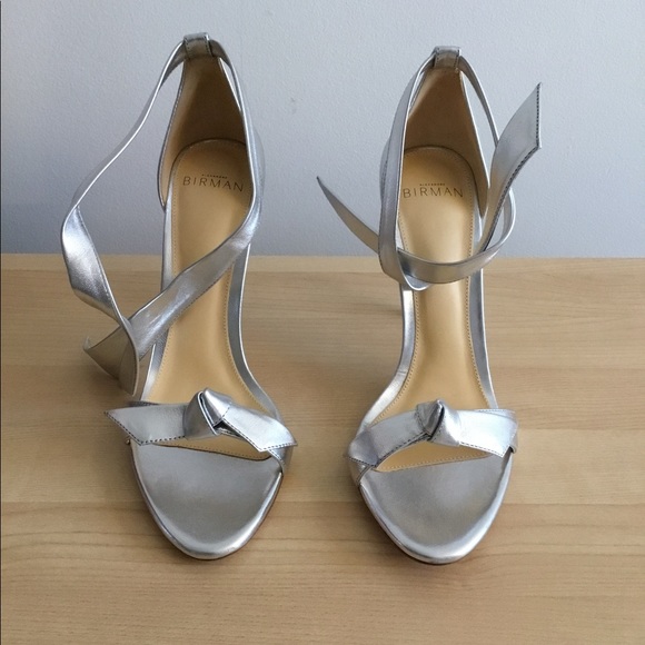 ❌SOLD❌ Alexandre Birman Silver Sandals - Picture 2 of 6
